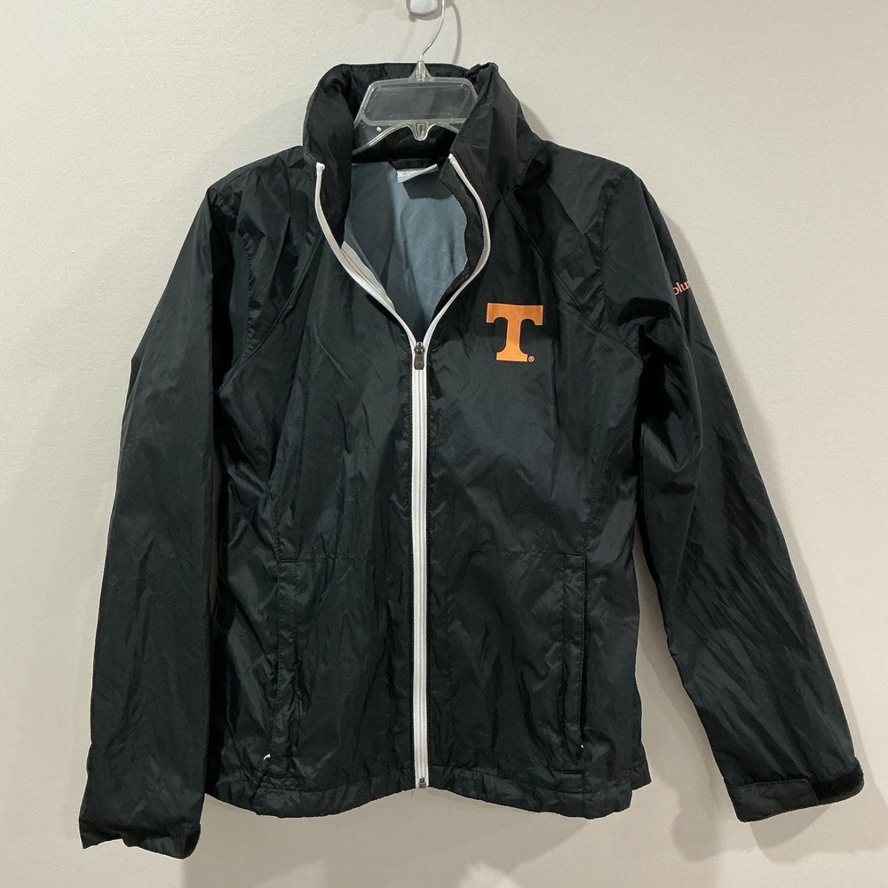 Columbia Switchback Tennessee Jacket‎ Womens M Black NCAA Waterproof Hooded Rain